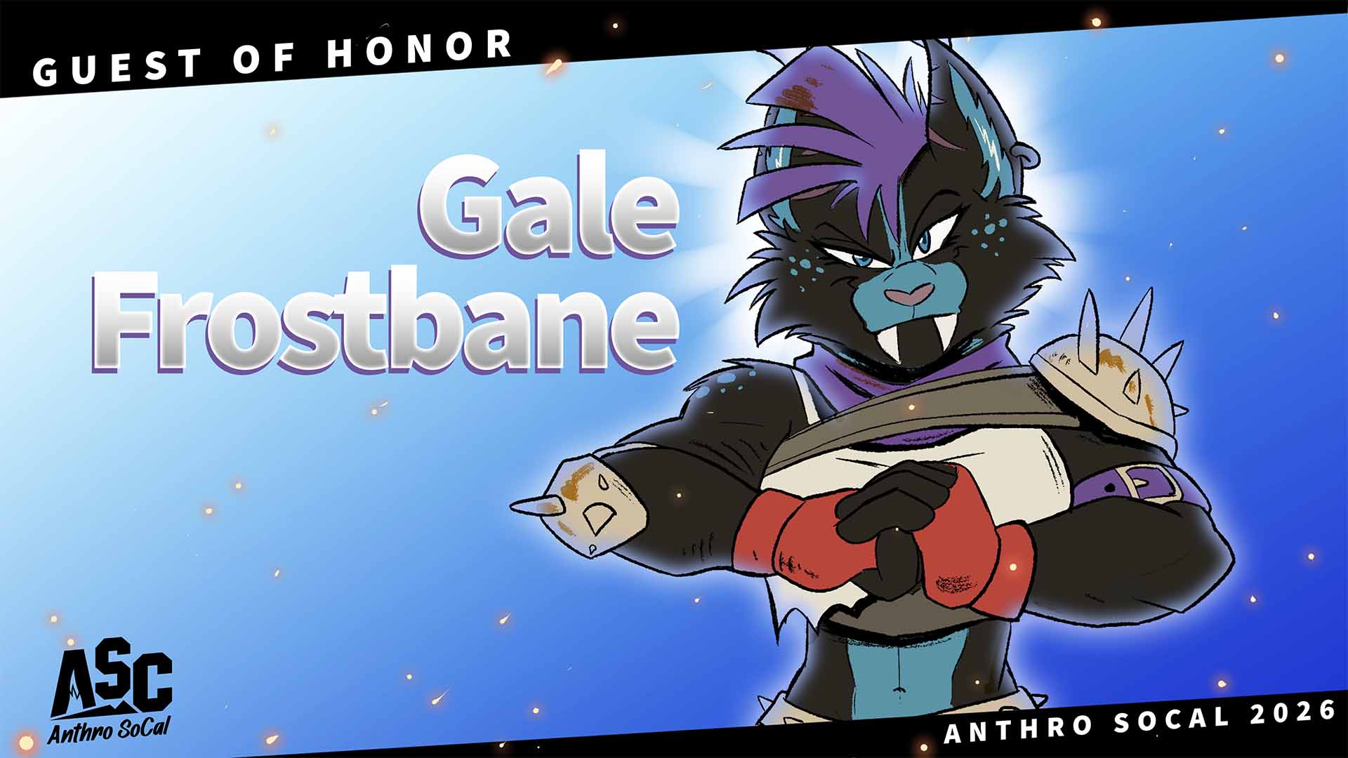 Themed artwork of Gale Frostbane